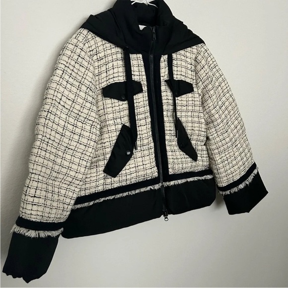 Veronica Beard Camrose Tweed Puffer Jacket - Picture 7 of 12